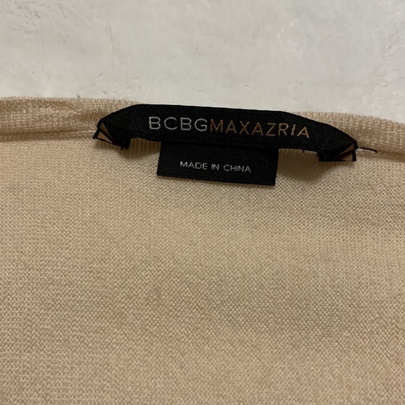 Bcbg Marino wool 3/4 length flowy top cream/rose hue - Picture 3 of 5